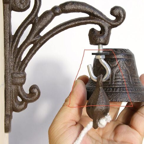 Vintage Rustic Cast Iron Bell - Dinner Bell - Wall Mounted Door Bell - Decorative Outdoor Bell in Saudi Arabia