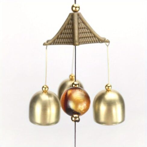 Antique Metal Chinese Dragon Bronze Wind Bell Hanging Feng Shui Shop Doorbell Hanging Wind Chime Buddha (Dragon) in Saudi Arabia