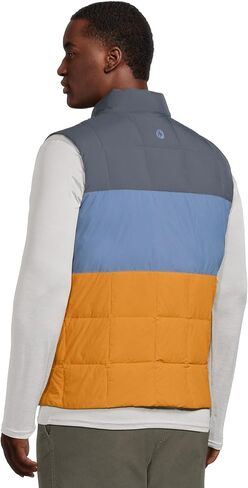 Marmot Men's Standard Ares Vest, Thunderhead/Rain Cloud/Honey Glaze in Saudi Arabia