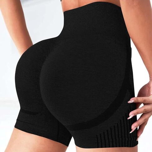 Women's high-Waisted Athletic Shorts, Breathable, Tummy-Controlling - Seamless in Saudi Arabia