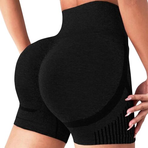 Women's high-Waisted Athletic Shorts, Breathable, Tummy-Controlling - Seamless in Saudi Arabia
