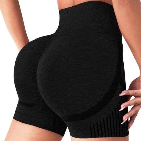 Women's high-Waisted Athletic Shorts, Breathable, Tummy-Controlling - Seamless in Saudi Arabia