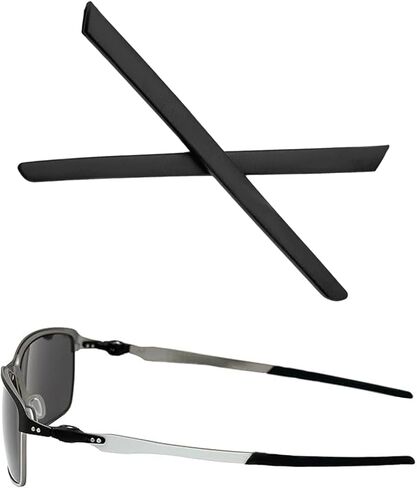 Replacement Earsocks Temple Sleeve for Oakley Tincan OO4082/Tinfoil OO4083 Eyeglasses Frame, Black Rubber Ear Sleeves in Saudi Arabia