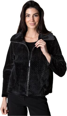 Habitat Women's Textured Sherpa Zip Jacket - 43161 in Saudi Arabia