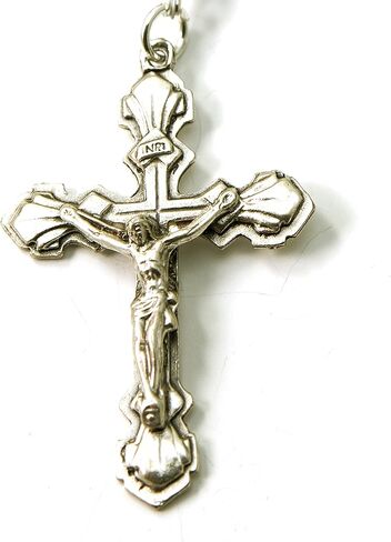Catholic Prayer Beads Aventurine Agate Gemstone Rosary with Metal Cross Blessed with Anointing Oil (Not a Necklace) in Saudi Arabia