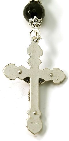Catholic Prayer Beads Aventurine Agate Gemstone Rosary with Metal Cross Blessed with Anointing Oil (Not a Necklace) in Saudi Arabia
