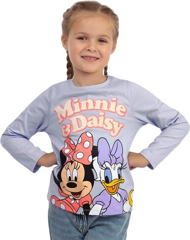 Disney Minnie Mouse Shirt, Daisy Duck and Minnie Mouse Shirts for Girls, Girls Long Sleeve Shirt in Saudi Arabia