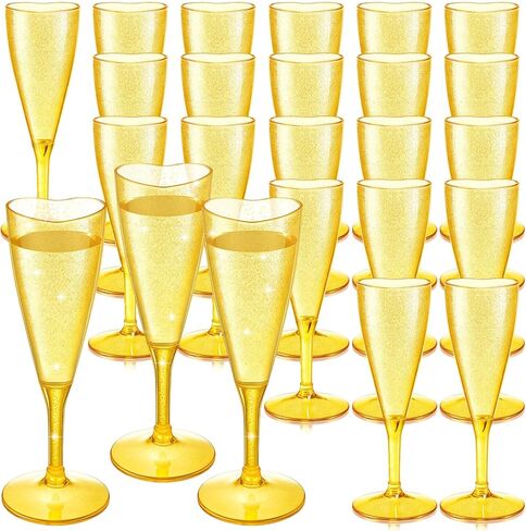 24 Pcs Heart Shaped Champagne Flutes Valentines Plastic Goblet Champagne Cups 4.4oz Disposable Champagne Glasses for Bachelorette Wedding Bridal Shower Party Valentines Day(Hot Pink) in Kuwait