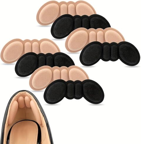 10 Pairs Black Heel Pads for Shoes Suitable for Men and Women's Shoes That are Too Large, Prevent Heel Slip and Blister Pain Protection in Saudi Arabia