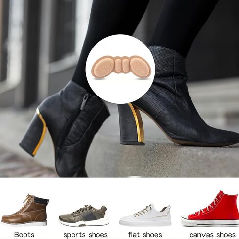 10 Pairs Black Heel Pads for Shoes Suitable for Men and Women's Shoes That are Too Large, Prevent Heel Slip and Blister Pain Protection in Saudi Arabia