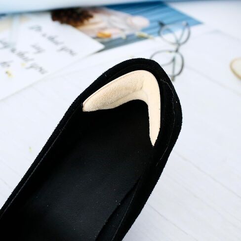 4 Pcs Heel Pads for Shoes Heel Grips Liner Cushions Inserts for Loose Shoes Heel Pads Snugs for Shoe Too Big Men Women Stop Heel Slip and Blister(Black) in Saudi Arabia
