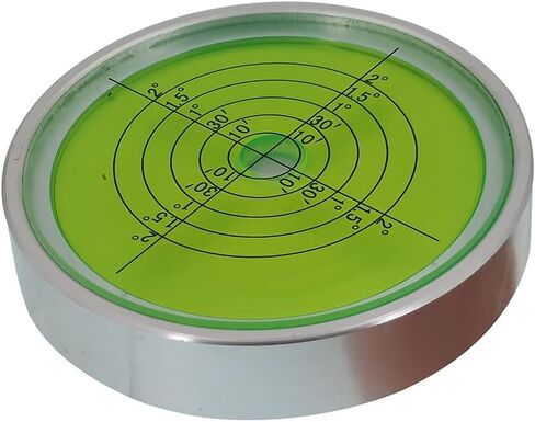 74x15mm المعادن الفقاعة الأفقية العالمية مستوى الفقاعة عالية الدقة مستديرة مستوى الفقاعة التثبيت شريط المعايرة 10 ′ / 2mm (أخضر) in Kuwait