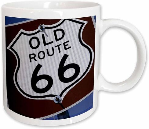 3dRose Endee New Mexico USA Route 66" Two Tone Mug, 11 oz, Blue,mug_191261_6 in Saudi Arabia