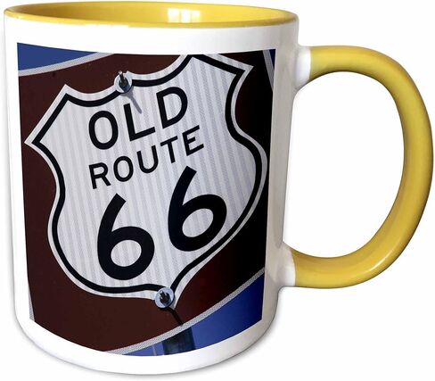 3dRose Endee New Mexico USA Route 66" Two Tone Mug, 11 oz, Blue,mug_191261_6 in Saudi Arabia