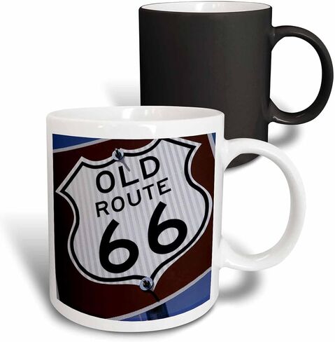3dRose Endee New Mexico USA Route 66" Two Tone Mug, 11 oz, Blue,mug_191261_6 in Saudi Arabia