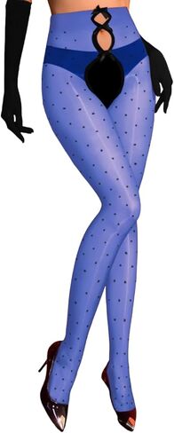 Shimmer Polka Dot Tights,Bow Cut Out Sexy Pantyhose For Women,Sheer Shiny Stockings Valentines Day Fits 00-6 in Saudi Arabia