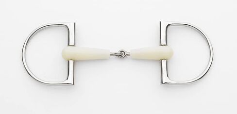 Happy Mouth Double Jointed Pro King Dee Bit - Apple Scented Durable Stainless Steel Rings Soft Polymer Roller Mouthpiece Horse Bit in Kuwait