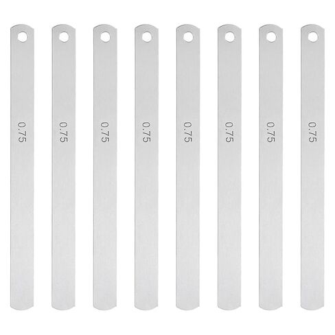 HARFINGTON 8 Blades Metric Steel Feeler Gauge, 0.2mm Thickness Filler Gauge, Offset Valves, Guitar Gauge Gage Measuring Tool, for Gap Width Thickness Measuring in Saudi Arabia