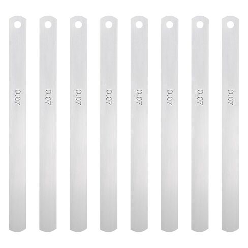 HARFINGTON 8 Blades Metric Steel Feeler Gauge, 0.2mm Thickness Filler Gauge, Offset Valves, Guitar Gauge Gage Measuring Tool, for Gap Width Thickness Measuring in Saudi Arabia