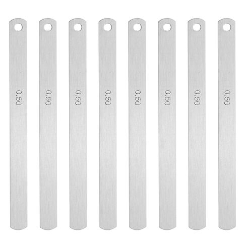 HARFINGTON 8 Blades Metric Steel Feeler Gauge, 0.2mm Thickness Filler Gauge, Offset Valves, Guitar Gauge Gage Measuring Tool, for Gap Width Thickness Measuring in Saudi Arabia