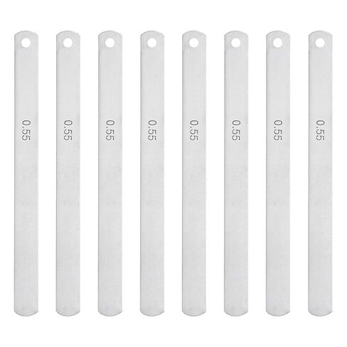 HARFINGTON 8 Blades Metric Steel Feeler Gauge, 0.2mm Thickness Filler Gauge, Offset Valves, Guitar Gauge Gage Measuring Tool, for Gap Width Thickness Measuring in Saudi Arabia