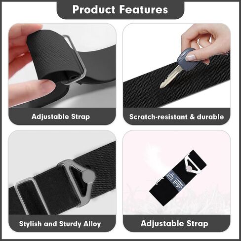 2 Pack Travel Belt for Luggage Over Handle(Black)+Travel Belt for Luggage Over Handle(Red) in Saudi Arabia