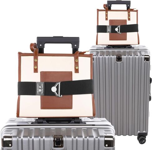 2-in-1 Travel Belt for Luggage Add a Bag Luggage Straps Adjustable Suitcase Straps Suitcase Belts with Alloy Buckle Elastic Bungees Belt for Airport Travel Accessories Carry On Bag Women Men in Saudi Arabia