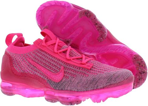 حذاء Nike Air Vapormax 2021 Flyknit النسائي مقاس 6، اللون: Pink Blast/Hyper Pink/Volt-Pink in Kuwait