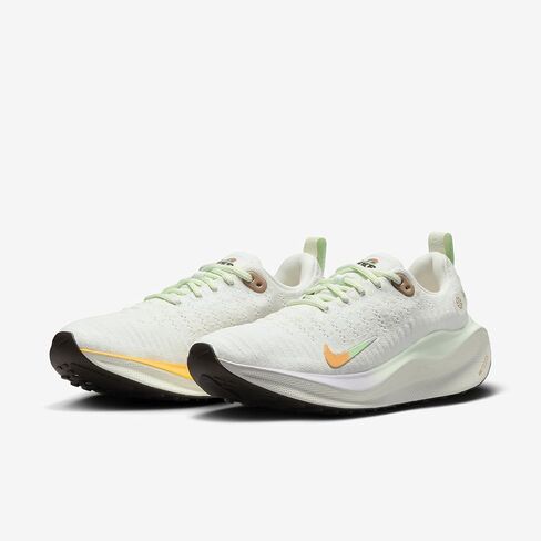 حذاء الجري Nike InfinityRN 4 للسيدات (HF5730-191، أبيض/شراعي/أخضر فابور/متعدد الألوان) مقاس 8 in Kuwait