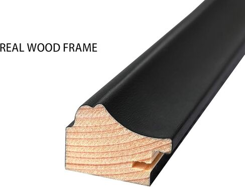 إطار ملصقات مقاس 12 × 32 من الخشب الصلب باللون الأسود مقاس 12 × 32 إطار صورة مقاس 12 × 32 إطار بانورامي مقاس 12 × 32 بوصة، بما في ذلك أجهزة التعليق (Y23B1232) in Kuwait