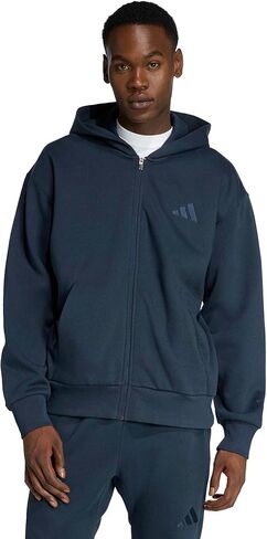 قميص رياضي بغطاء للرأس بسحاب كامل من الصوف للرجال من adidas All Szn Fleece in Saudi Arabia