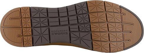 حذاء رجالي من Rockport Work آمن للعمل عند أصابع القدم كاجوال سهل الارتداء، بني، 10.5 in Saudi Arabia