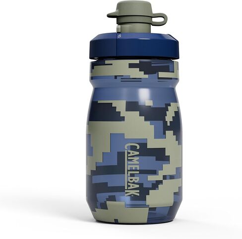 CamelBak Podium Dirt Series 15oz Mountain Bike Water Bottle with Mud Cap - Easy Squeeze Bottle - Fits Most Bike Cages, Asphalt in Kuwait
