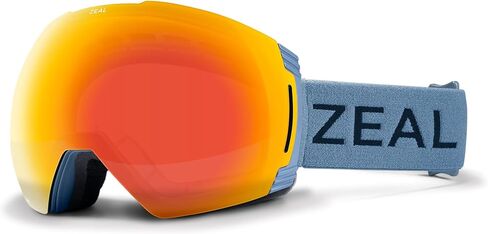 Zeal Optics Cloudfall XL Ski & Snowboard Goggle for Men & Women w/Interchangeable Bonus Lens, OTG, Anti-Fog, Glades/Jade Mirror in Kuwait