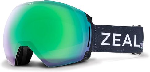Zeal Optics Cloudfall XL Ski & Snowboard Goggle للرجال والنساء مع عدسة مكافأة قابلة للتبديل ، OTG ، مضاد للخلف ، Glades/Jade Mirror in Kuwait