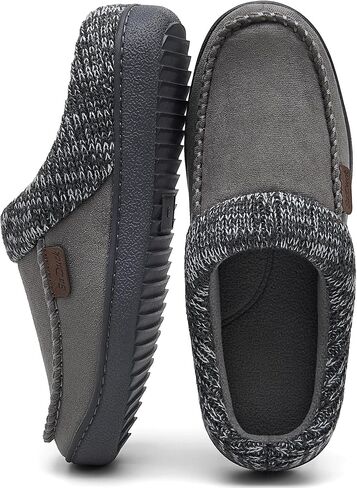 Men's Moccasin Slippers Clogs - House Slippers for Men with Arch Support and Memory Foam Insole, Indoor Outdoor Comfy House Shoes TAN Size 11 in Saudi Arabia