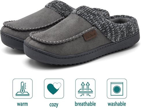 Men's Moccasin Slippers Clogs - House Slippers for Men with Arch Support and Memory Foam Insole, Indoor Outdoor Comfy House Shoes TAN Size 11 in Saudi Arabia