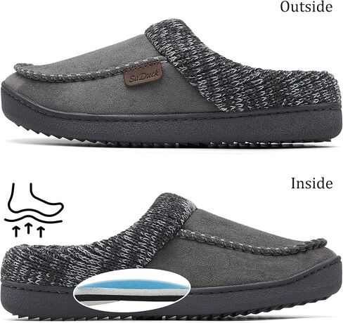 Men's Moccasin Slippers Clogs - House Slippers for Men with Arch Support and Memory Foam Insole, Indoor Outdoor Comfy House Shoes TAN Size 11 in Saudi Arabia