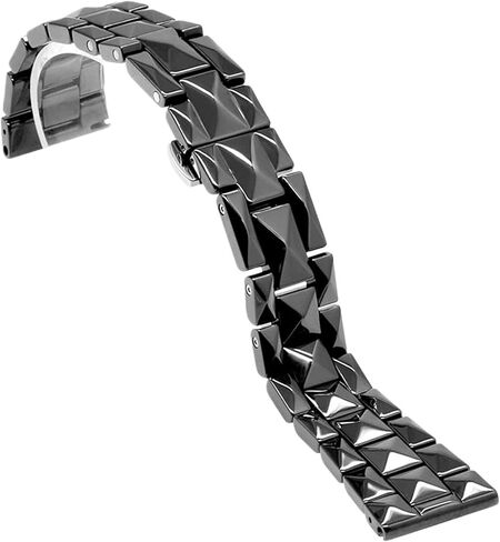 Ceramic Watch Straps for Men Women Universal Replacement Wristbands 20mm 22mm Folding Buckle Watch Accessories Suitable for Smart Watches Quartz Watches in Kuwait