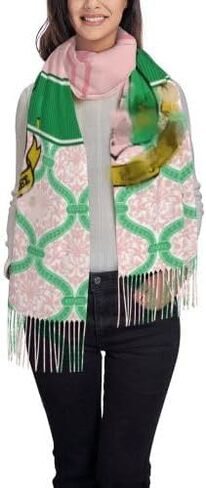Aka Scarf Sorority Gifts For Women'S Scarf Super Soft Wrap For Long Large Warm With Tassel in Saudi Arabia