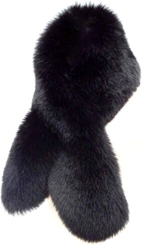 Harssidanzar Women Winter Warm Faux Fur Scarf Collars Soft Fluffy Thick Long Neck Warmer KL602US in Saudi Arabia