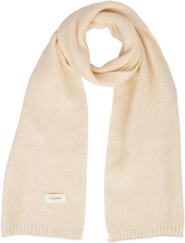 INOGIH Winter Soft Warm Long Knit Scarf for Women Cold Weather Thick Wrap Solid Color Kint Scarves in Saudi Arabia
