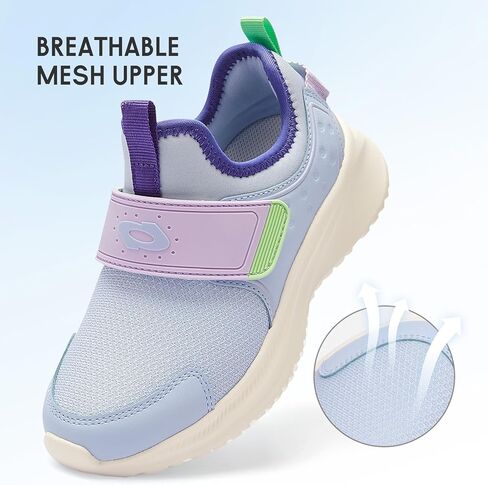 Balabala Hook and Loop Running Shoes Boys Sneakers Girls Sneakers Kids Lightweight Breathable Tennis Shoes Athletic Shoes in Saudi Arabia