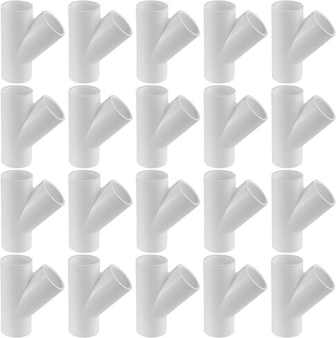 تركيبات أنابيب PVC من سلسلة 475 - واي - الجدول 40 (أبيض) - 1 بوصة (SOC x SOC x SOC) / سعة التدفق العالي/السباكة، الري، حمام السباحة، المنتجع الصحي، مشاريع DIY/معتمدة من NSF (475-010) in Kuwait