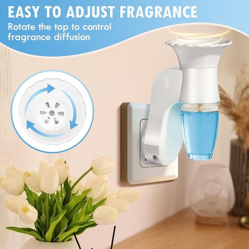 FIRIK WallFlower Plug in، قابس عطر الحائط متوافق مع عبوات Bath and Body Works Wallflowers، معتمد من ETL، قابس إكسسوارات العطور المنزلية للمنزل والمكتب، قطعتان in Kuwait