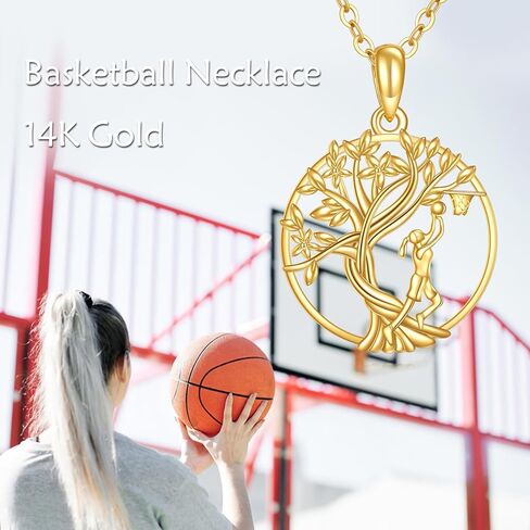 KECHO 14K Real Solid Gold Tree of Life Pendant Necklace Sports Jewelry Graduation Birthday Gifts for Women in Saudi Arabia