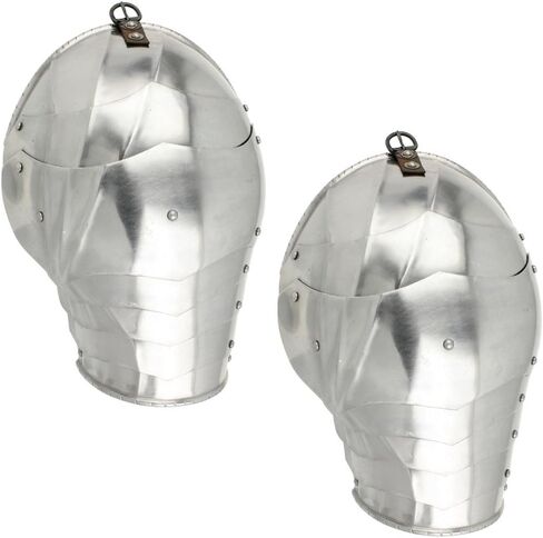 Armory Replicas™ Medieval Steel Pauldrons - درع كتف 16 جرام و18 جرام للفرسان، وLARP، والأزياء التنكرية وإعادة التمثيل in Kuwait