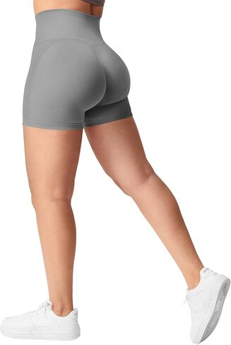 Women Seamless Scrunch Workout Shorts High Waisted Intensify Running Gym Yoga Workout in Saudi Arabia