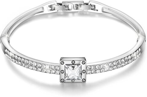 Fasion Jewelry Spiritual Guidance Bangle Bracelets For Women 18K Gold Plating Adjustable Bracelets with Crystal for Wife Girlfriend or Mothers, in Saudi Arabia