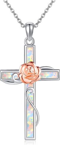 Black Cross Necklace Sterling Silver Turquoise Cross Pendant Necklace Turquoise Jewelry Gifts for Men Father in Saudi Arabia